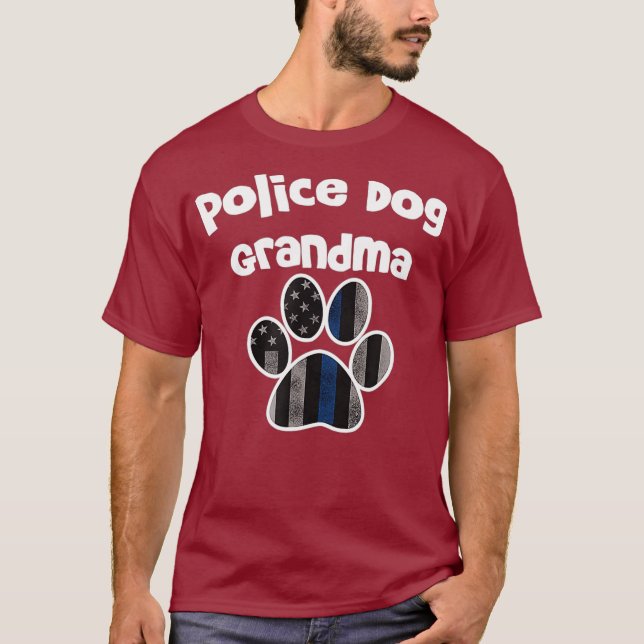 Camiseta Policía de K9 Policía de la Abuela del Perro Sheri (Anverso)