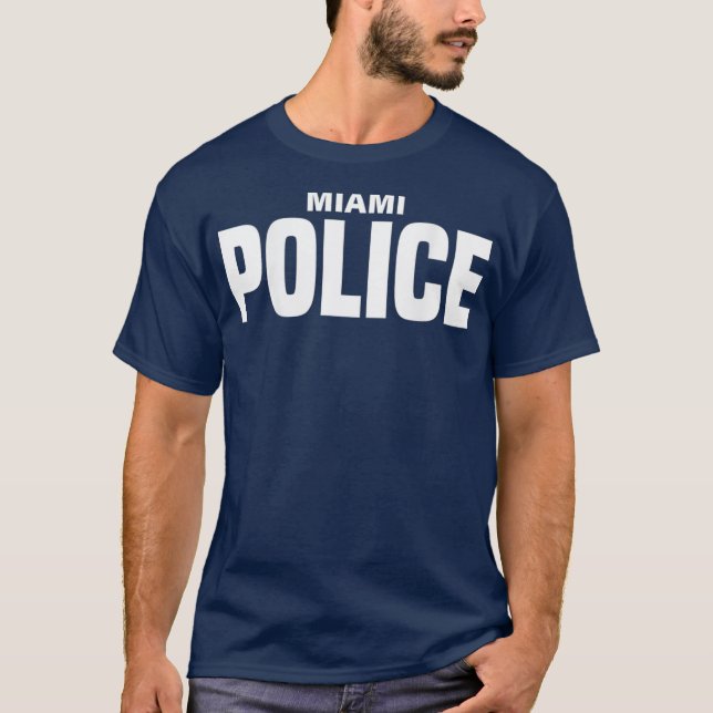 Camiseta Policía de la ciudad de Miami Policía Policía Poli (Anverso)