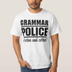 Camiseta Policía de la gramática