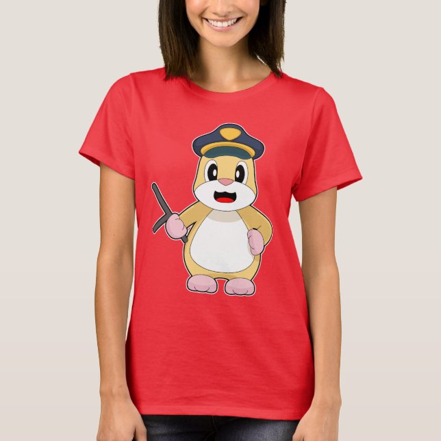 Camiseta Policía de la Policía Militar de Hamster (Anverso)