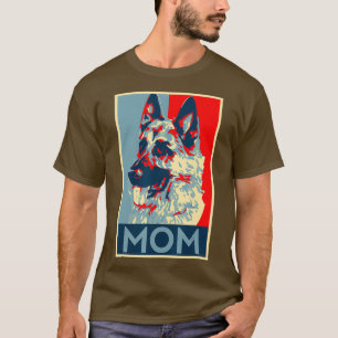 Camiseta Policía de las mujeres del estilo retro de la past