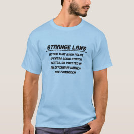 Camiseta Policía de leyes extrañas en cine