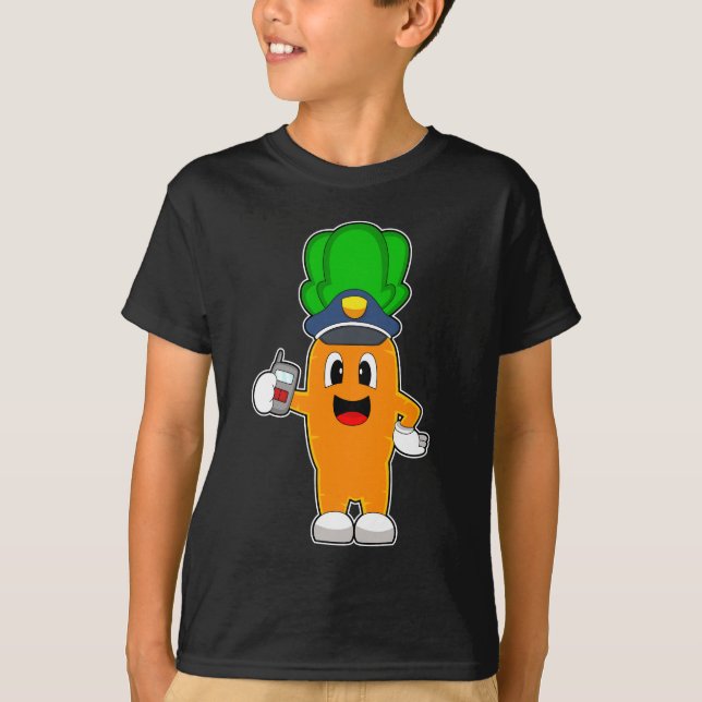 Camiseta Policía de micrófono Carrot Cop (Anverso)