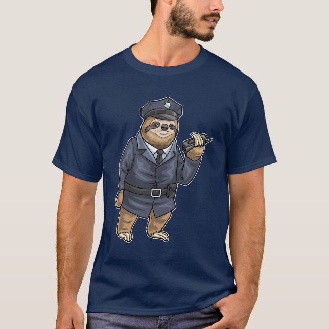 Camiseta Policía de micrófono de eslovaco (Anverso)