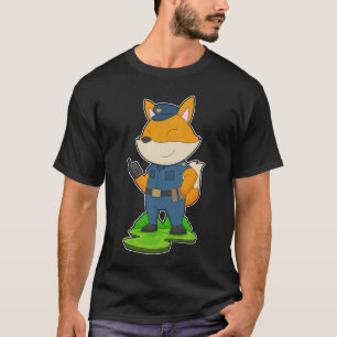 Camiseta Policía de Micrófono de Fox Cop
