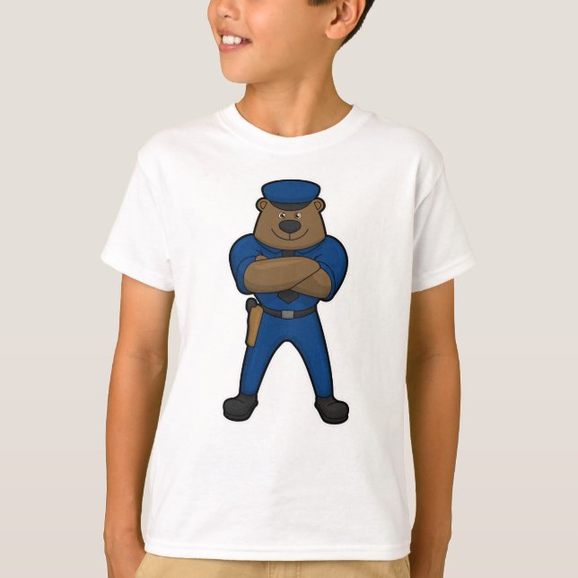 Camiseta Policía de Oso (Anverso)