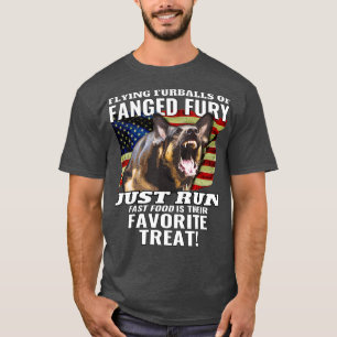Camiseta Policía de Pastor Alemana Perro Bandera Estadouni