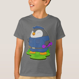 Camiseta Policía de patinaje sobre patines de pingüino