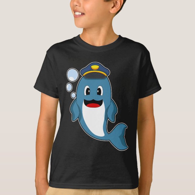 Camiseta Policía de Policía de Delfines (Anverso)