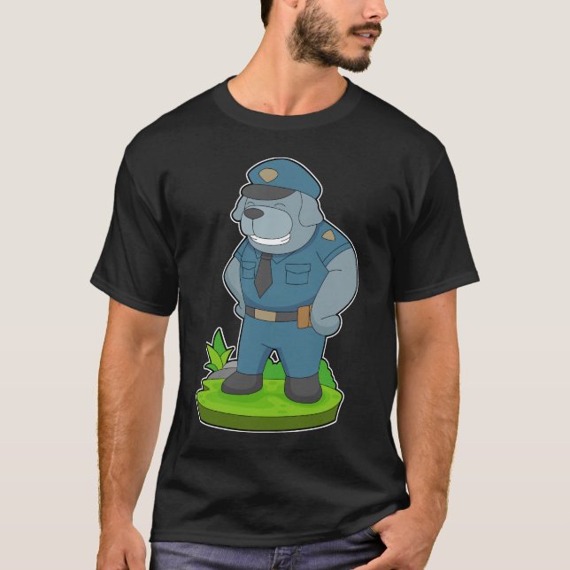 Camiseta Policía de policía de perros (Anverso)