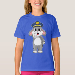 Camiseta Policía de Policía de Policía de Policía de Conejo