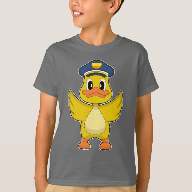 Camiseta Policía de Policía de Policía de Policía de Duck (Anverso)