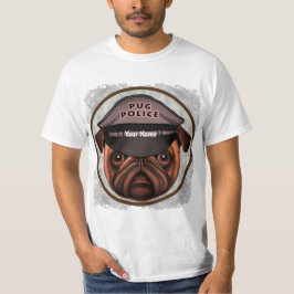 Camiseta Policía de Pug