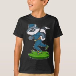 Camiseta Policía de Racoon Cop Roller