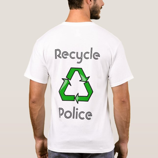 Camiseta Policía de reciclaje (Reverso)