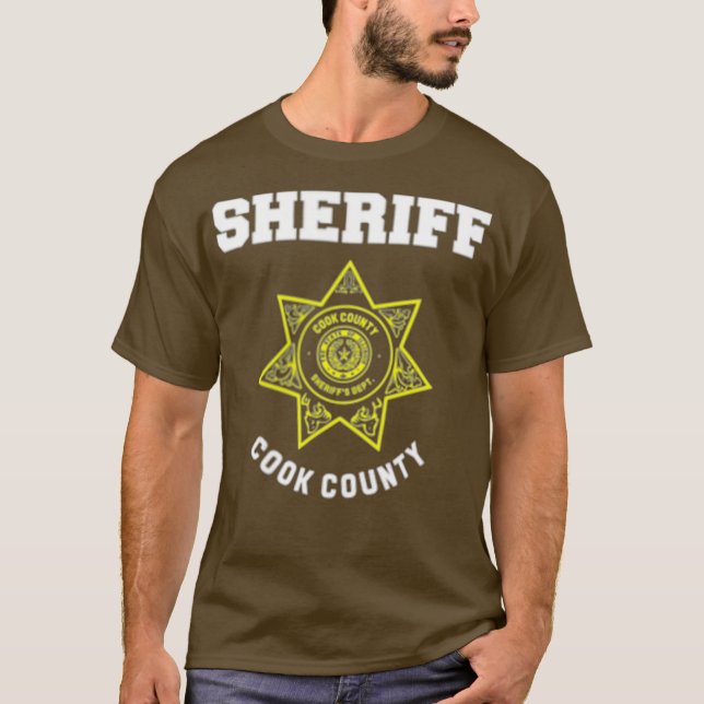 Camiseta Policía del alguacil del condado de Cook Illinois (Anverso)