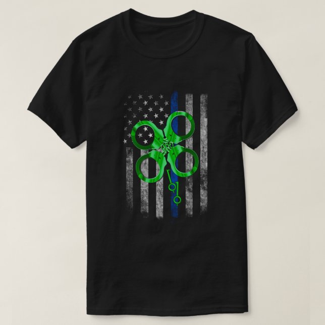 Camiseta Policía delgada de la línea azul trinchera del día (Diseño del anverso)
