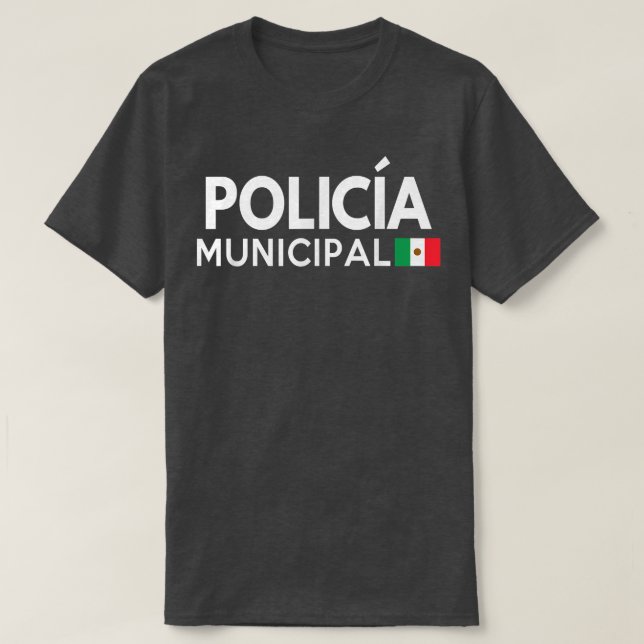 Camiseta Policia Disstume T Shirt - Halloween de la policía (Diseño del anverso)