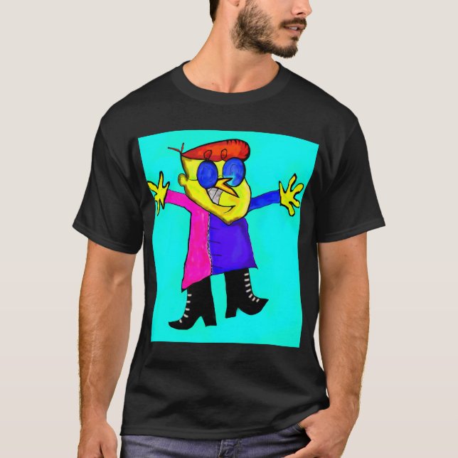 Camiseta policía enojado (Anverso)