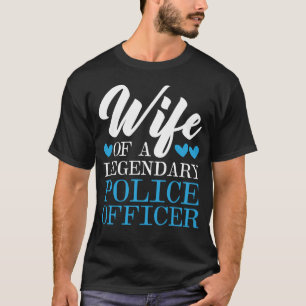 Camiseta Policía Esposa Policía Policía Jefe Sheriff Policí