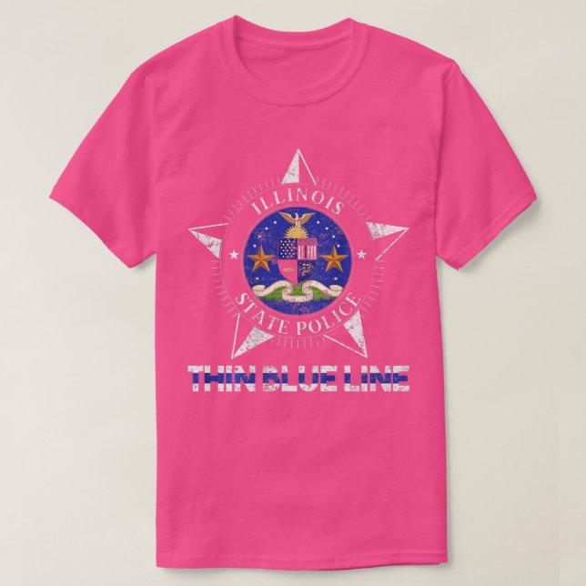 Camiseta Policía Estatal de Illinois (Diseño del anverso)