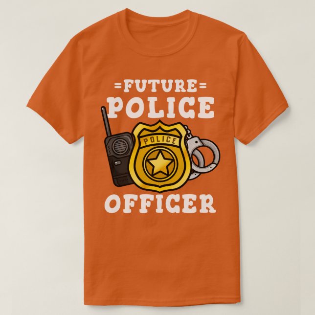 Camiseta Policía futuro (Diseño del anverso)