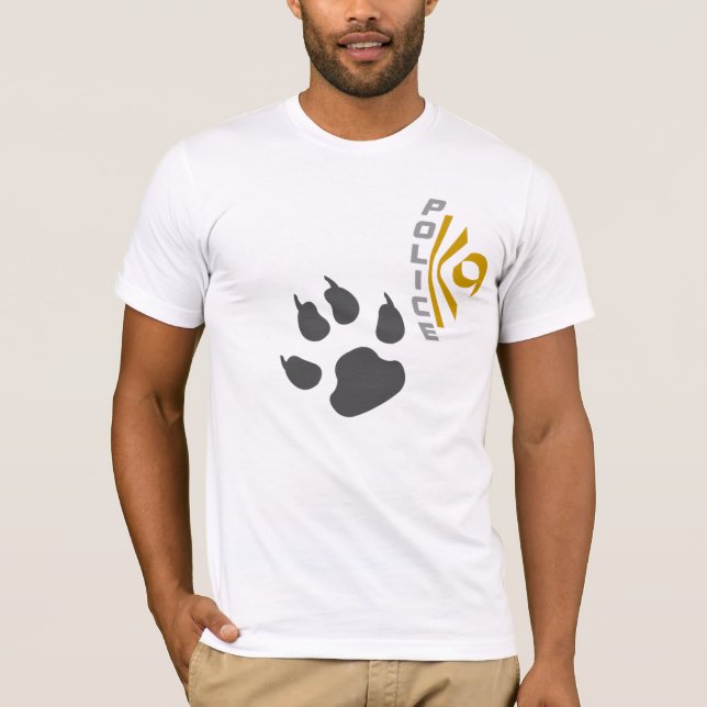 Camiseta Policía K9 - Pata (Anverso)