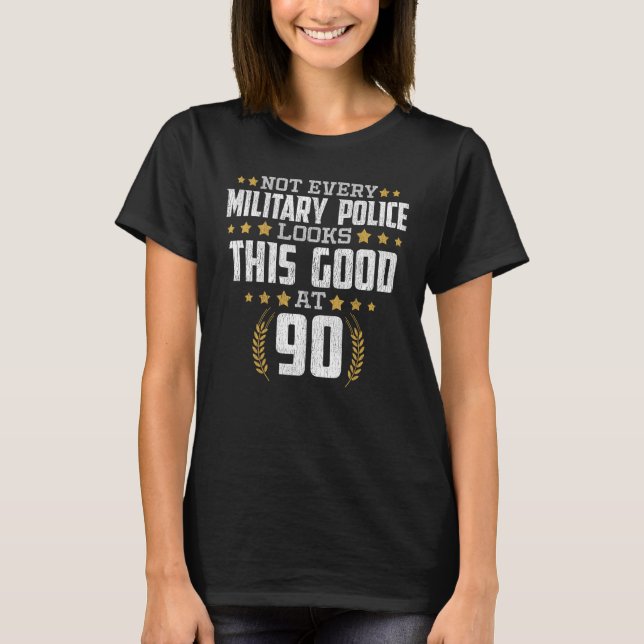 Camiseta Policía Militar Cumpleaños 90 (Anverso)