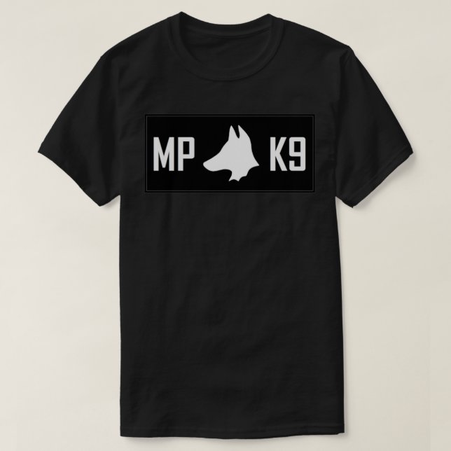 Camiseta Policía militar K9 7 (Diseño del anverso)