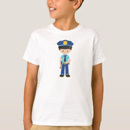 Camiseta Policía, Oficial de Policía, Policía, Cabello Marr