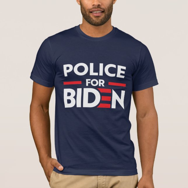 CAMISETA POLICÍA PARA JOE BIDEN (Anverso)