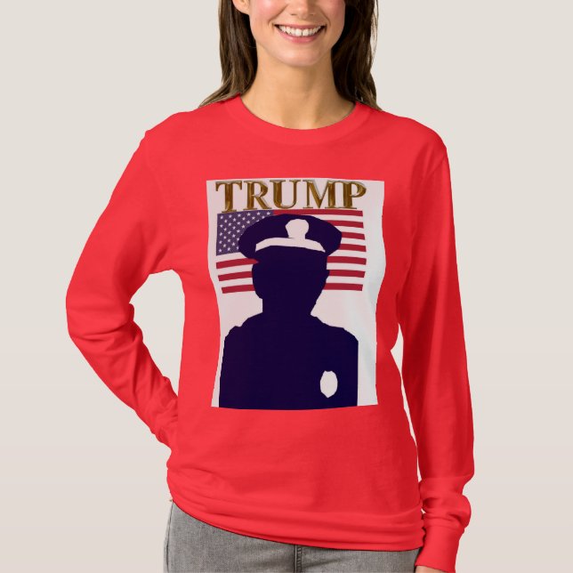 CAMISETA POLICÍA PARA TRUMP (Anverso)