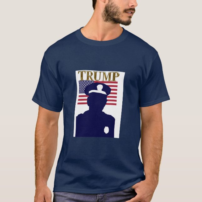 CAMISETA POLICÍA PARA TRUMP (Anverso)
