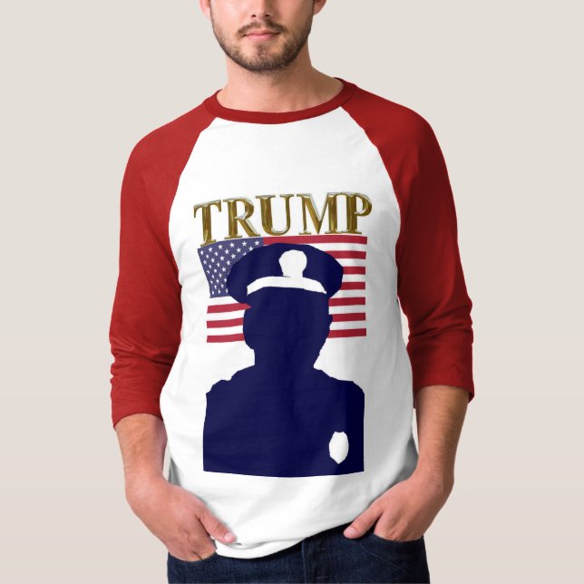 CAMISETA POLICÍA PARA TRUMP (Anverso)
