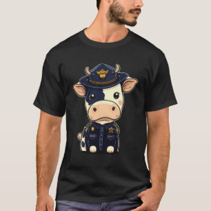 Camiseta Policía Policía Policía Policía De Bovinos En Vaca