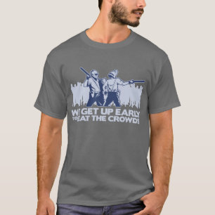 Camiseta policía que nos levantamos temprano para batir a