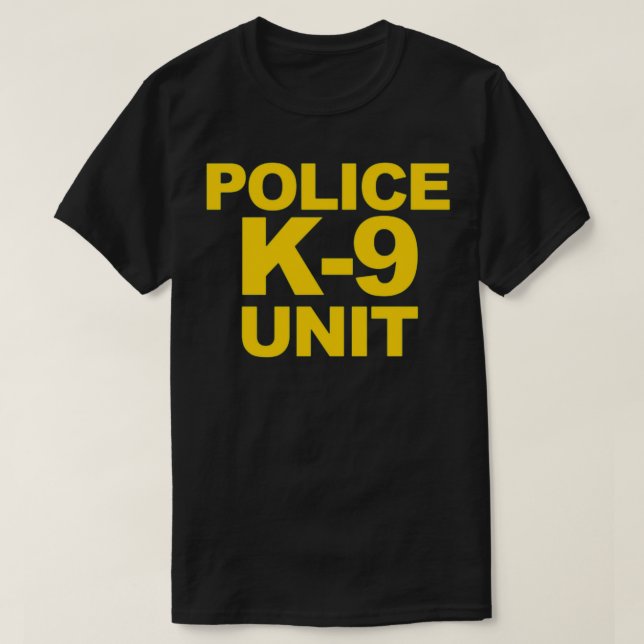 Camiseta Policía Unidad K9 Aplicación de la ley de impresió (Diseño del anverso)