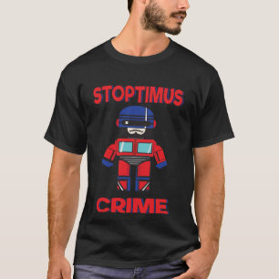 Camiseta Policías y robots se maquillan
