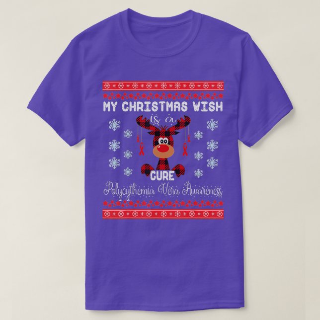 Camiseta Policitemia Vera que mis navidades desean es una c (Diseño del anverso)