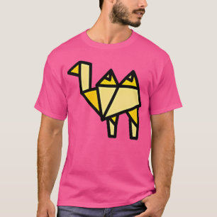 Camiseta Poligon de impresión de crema de color de origen d
