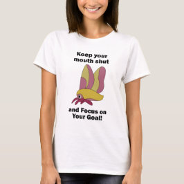 Camiseta Polilla Arce Rosa Manteniendo La Boca Cerrada Enfo