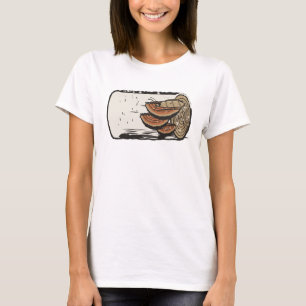 Camiseta Polilla de Invierno en Hongo de Soporte de Abedul