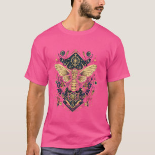 Camiseta polilla mística frente a los rosas de la luna ocul