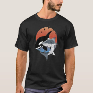 Camiseta Polinesia Cute Orca Whale Y Shark Samoa
