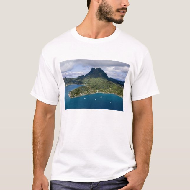 Camiseta Polinesia Francesa, Bora Bora. Vista aérea de (Anverso)