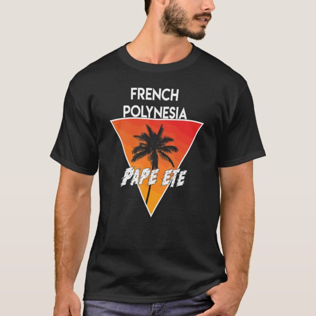 Camiseta Polinesia Francesa Con Colores Soleados (Anverso)