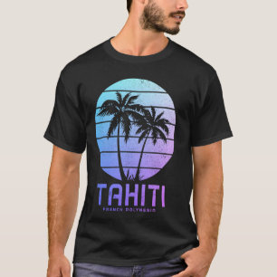 Camiseta Polinesia Francesa Tahití Vacacional Palmeras Souv