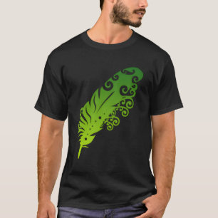 Camiseta Polinesia Maorí Feather Tribal Tatto Nueva Zelanda