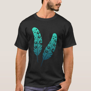 Camiseta Polinesia Maorí Feather Tribal Tatto Nueva Zelanda