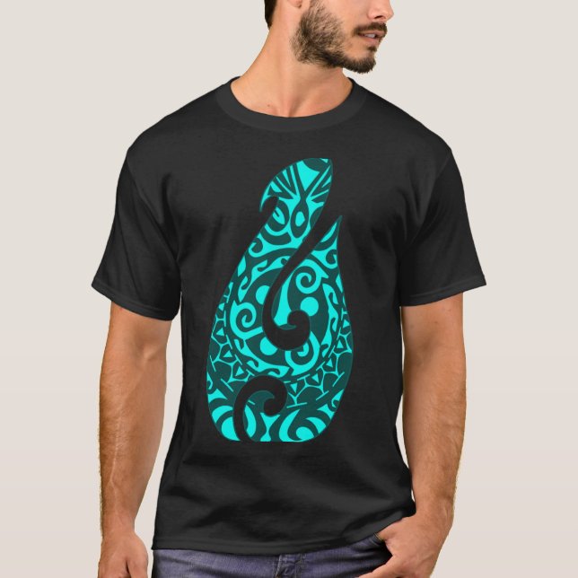 Camiseta Polinesia Maori Fish Hook Hei Matau gancho de pesc (Anverso)